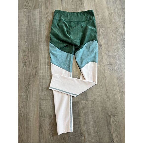 Outdoor Voices Women’s Small Springs Leggings Green Pink Yoga Run Workout - Picture 7 of 11